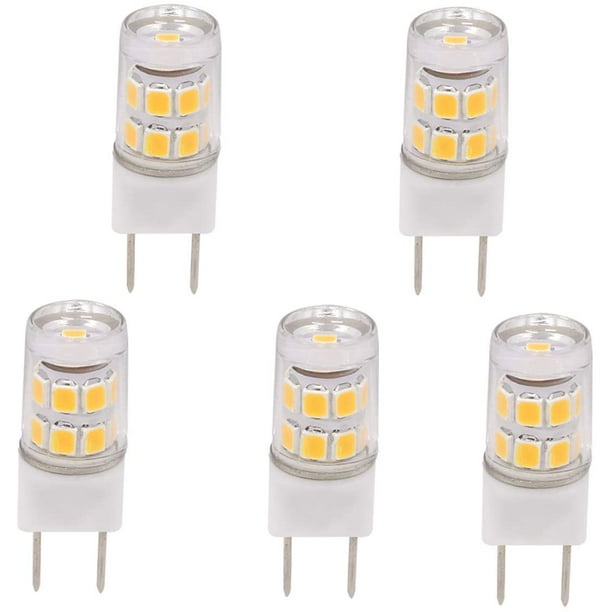 LXcom G8 LED Bulb Dimmable 5W Light Bulbs 40W Halogen Bulb Replacement Warm White 3000K T4 JCD Type G8 Bi-Pin Base for Kitchen Under Cabinet Counter Lighting 4 Pack AC110V 